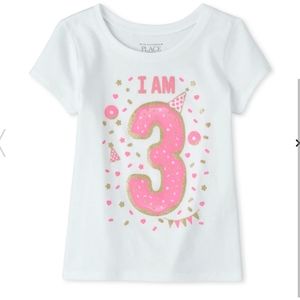 NEW I AM 3 BIRTHDAY GIRL SHIRT TOP PARTY CHILDREN